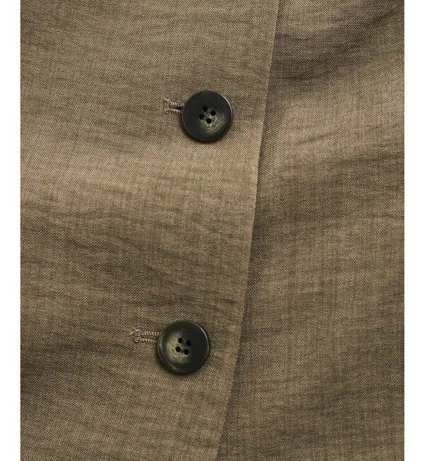 VIS「【美easy】リネンライクジレワンピース【接触冷感/洗える】」|ワンピース|