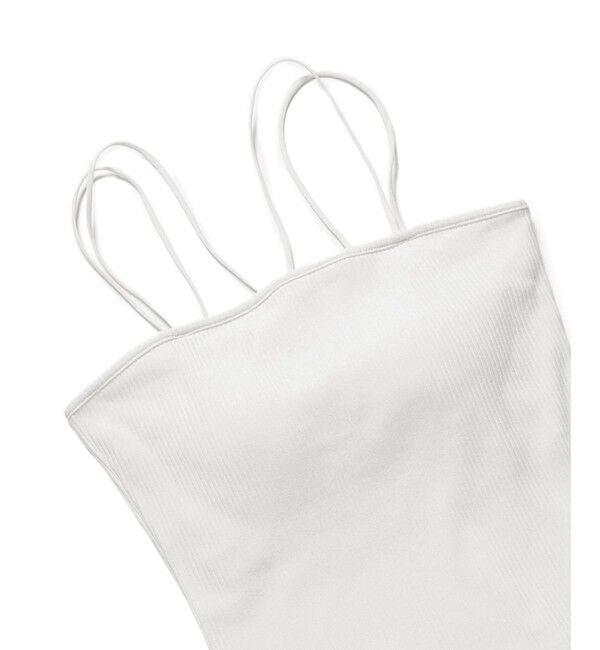 VIS「【選べる着丈】カップ付きWストラップキャミソール【洗える】」|キャミソール|