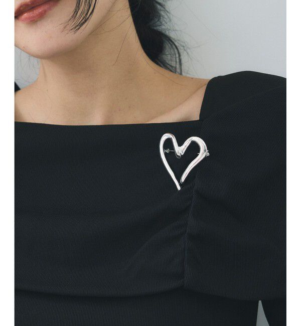 VIS「ニュアンスオープンハートブローチ」|ブローチ・コサージュ|