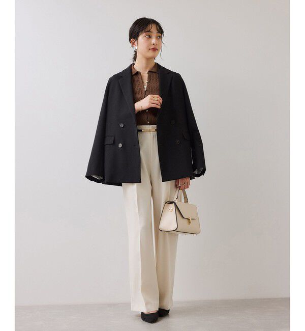 VIS「ポロ衿ケーブルカーディガン」|カーディガン|