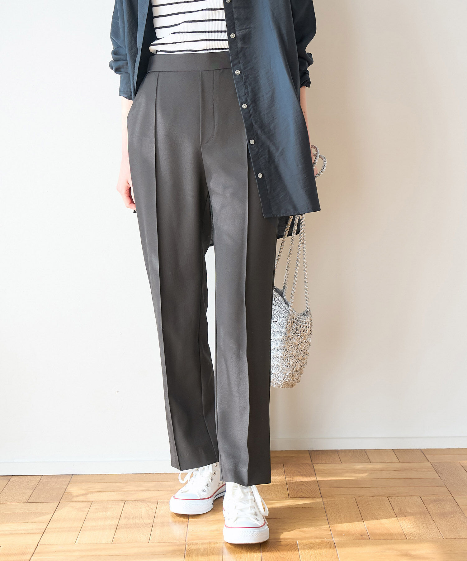 Rope&rsquo;Picnic「ラク美/スティックパンツ」|スラックス|