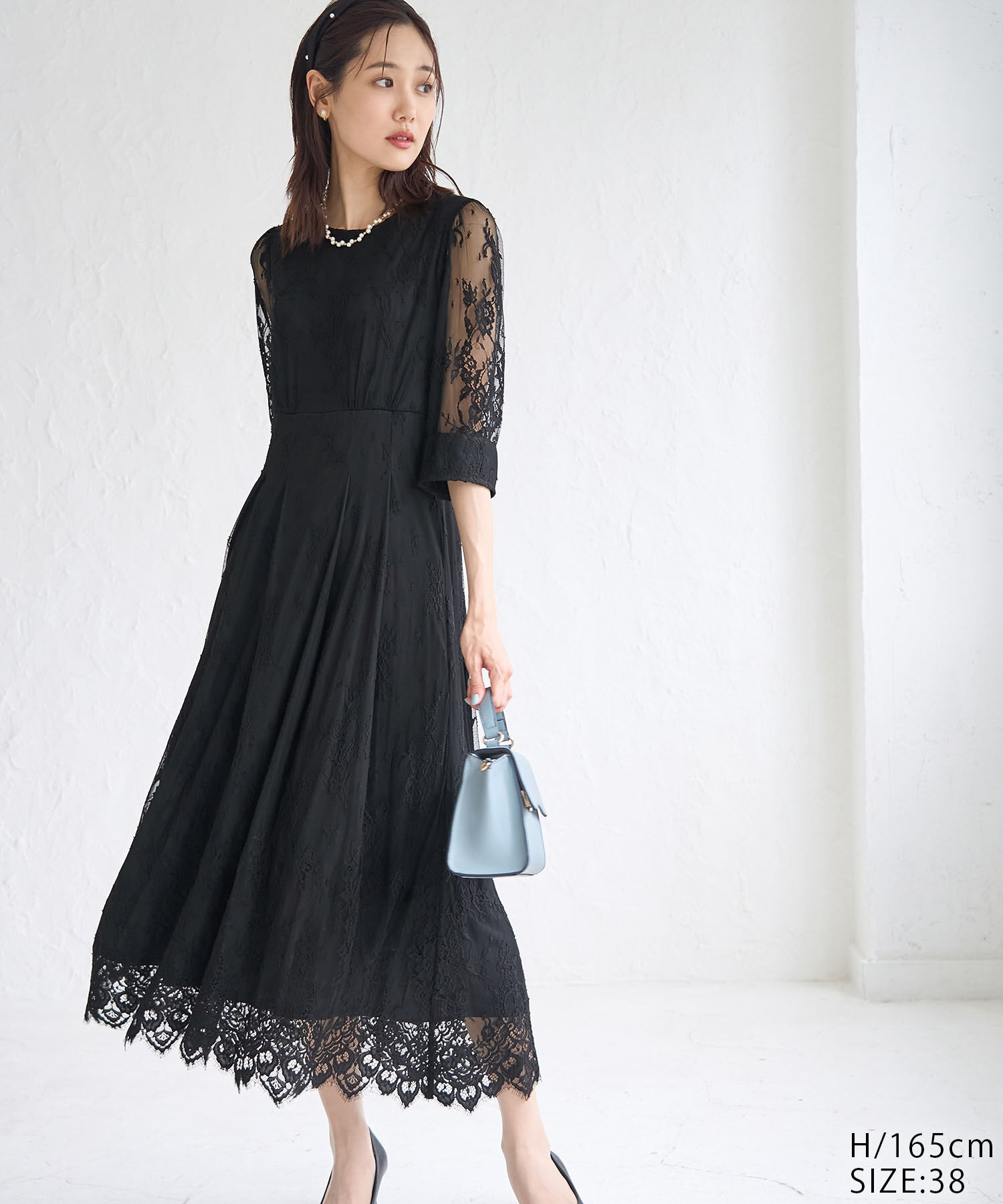 Rope&rsquo;Picnic「【Mon E&rsquo;toile/モンエトワール】結婚式にも/レースタックDRESS」|ドレス|