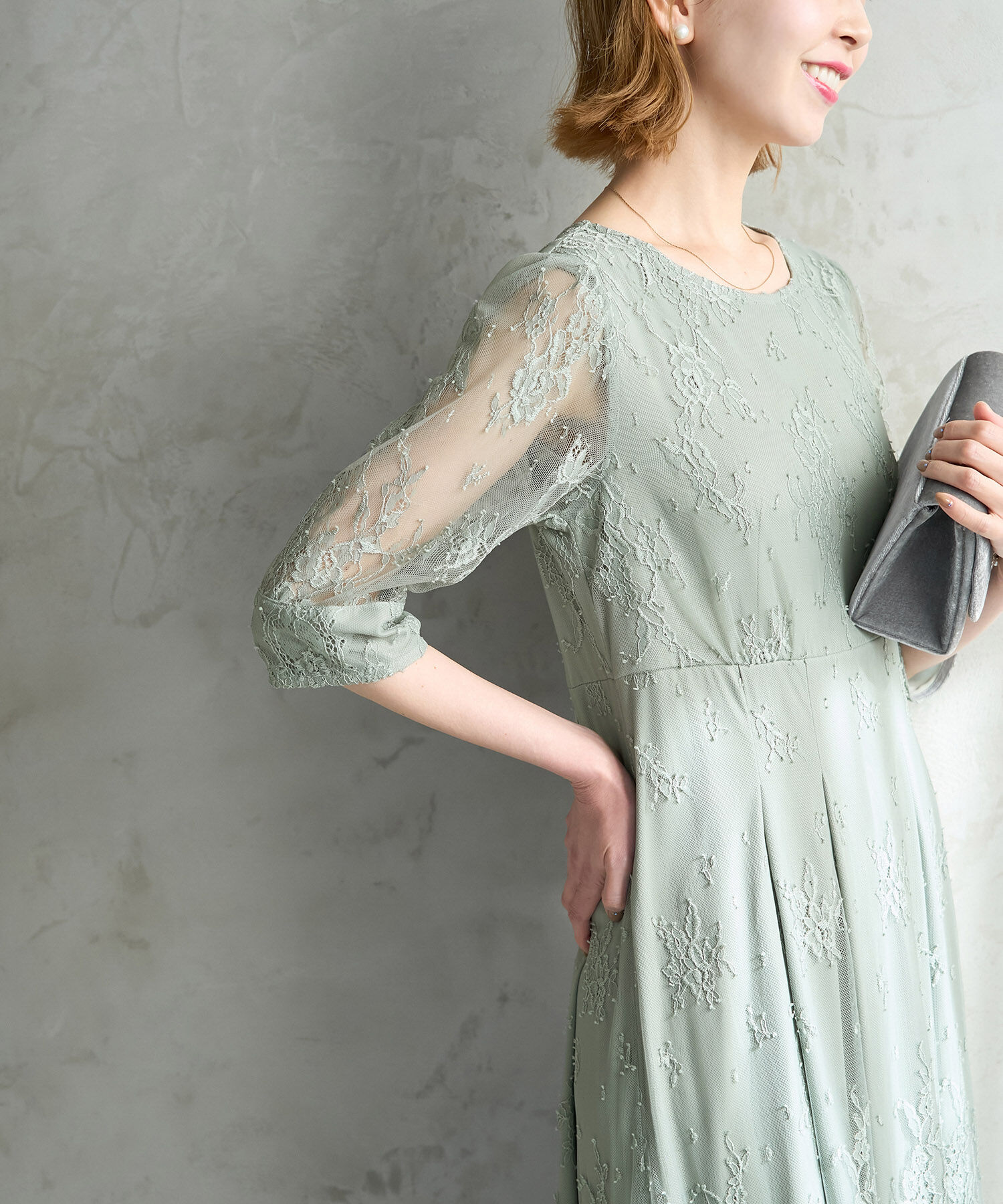 Rope&rsquo;Picnic「【Mon E&rsquo;toile/モンエトワール】結婚式にも/レースタックDRESS」|ドレス|