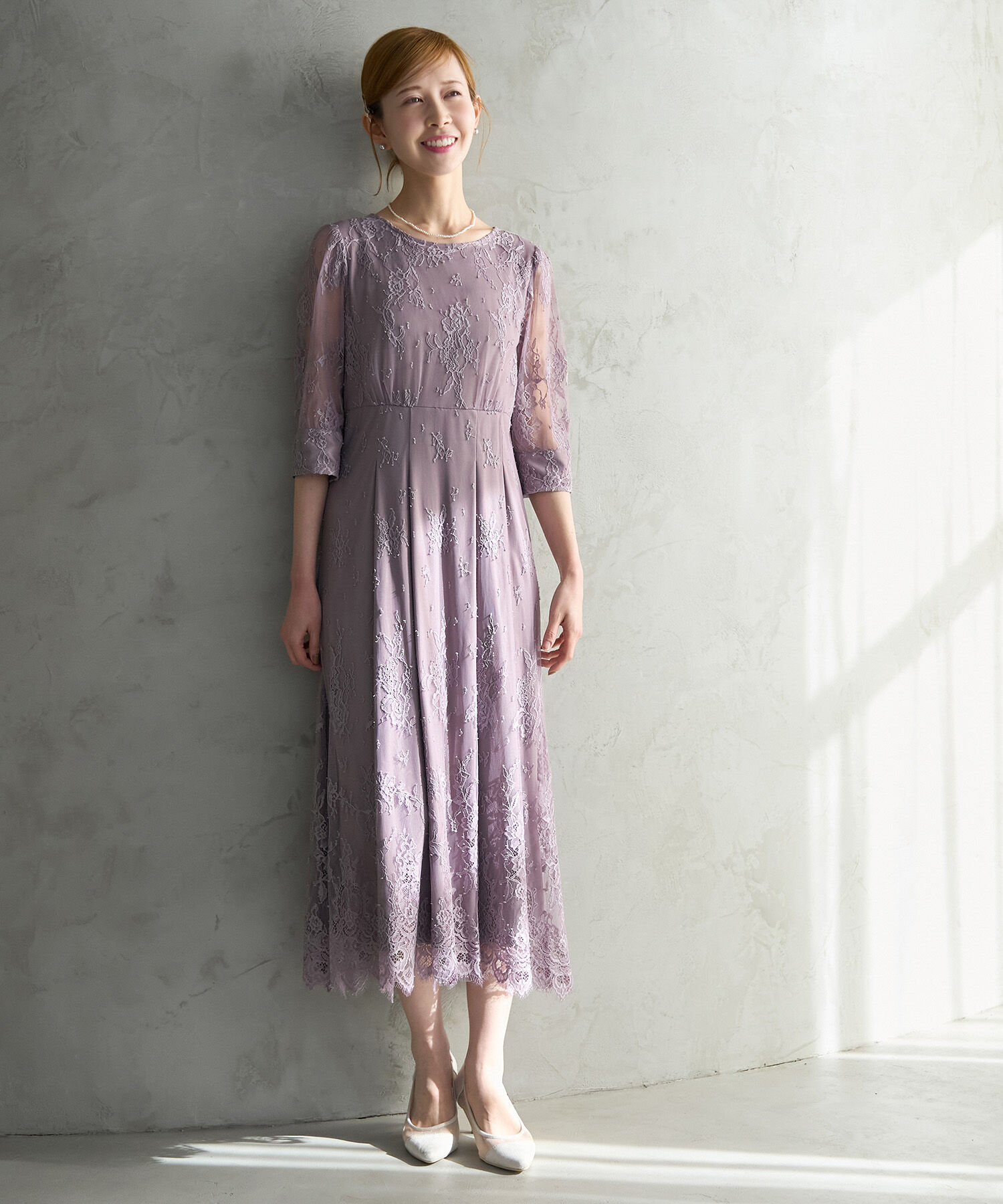 Rope&rsquo;Picnic「【Mon E&rsquo;toile/モンエトワール】結婚式にも/レースタックDRESS」|ドレス|