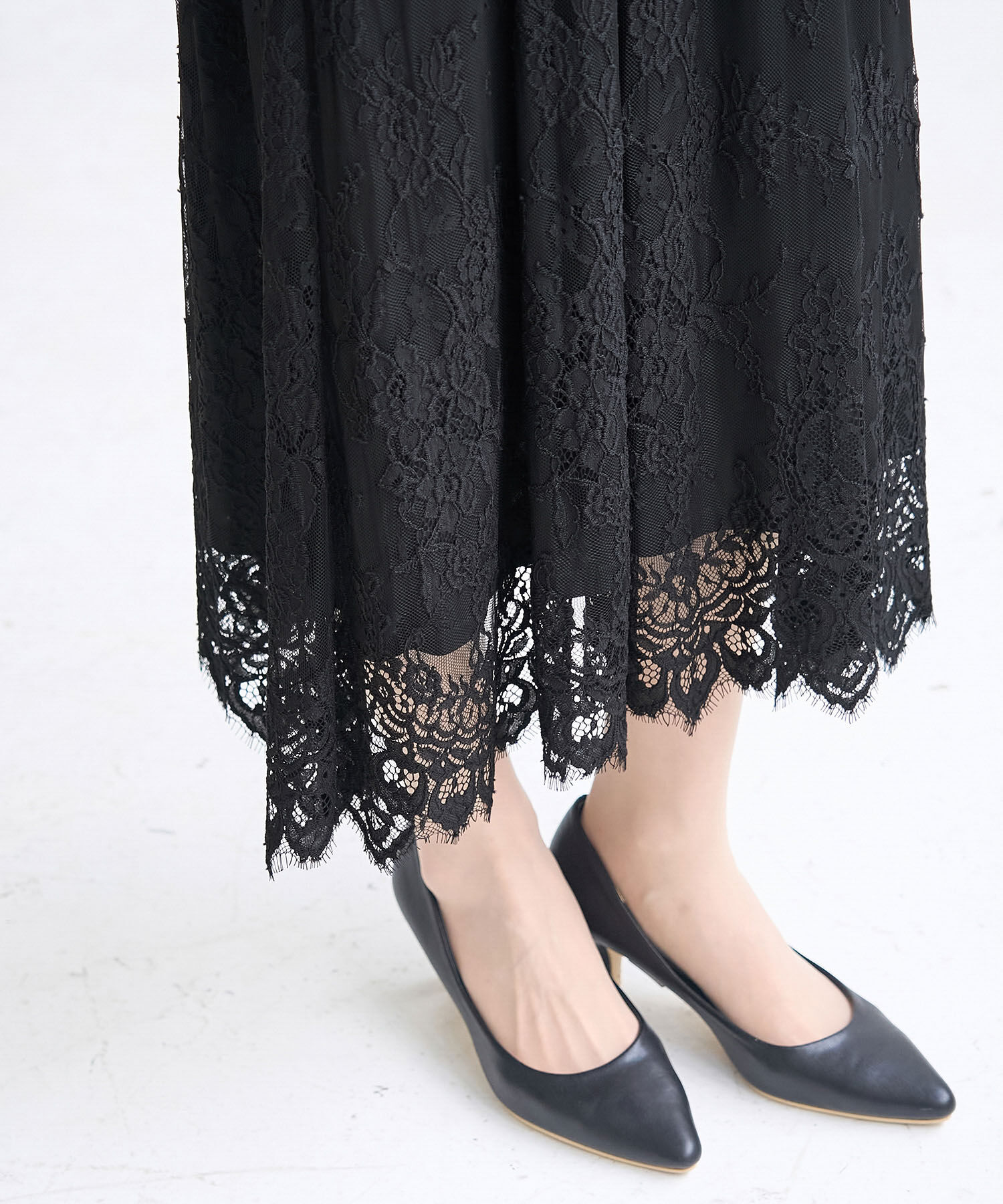 Rope&rsquo;Picnic「【Mon E&rsquo;toile/モンエトワール】結婚式にも/レースタックDRESS」|ドレス|