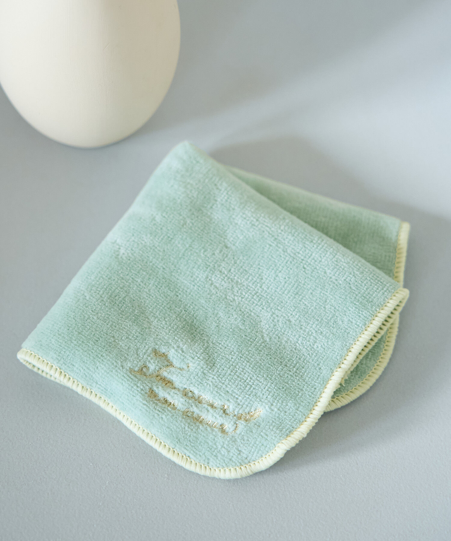 ROPE PICNIC PASSAGE「CALINE&times;ROPE' PICNIC/ロゴ刺繍ベロアタッチタオルハンカチ」|ハンカチ|