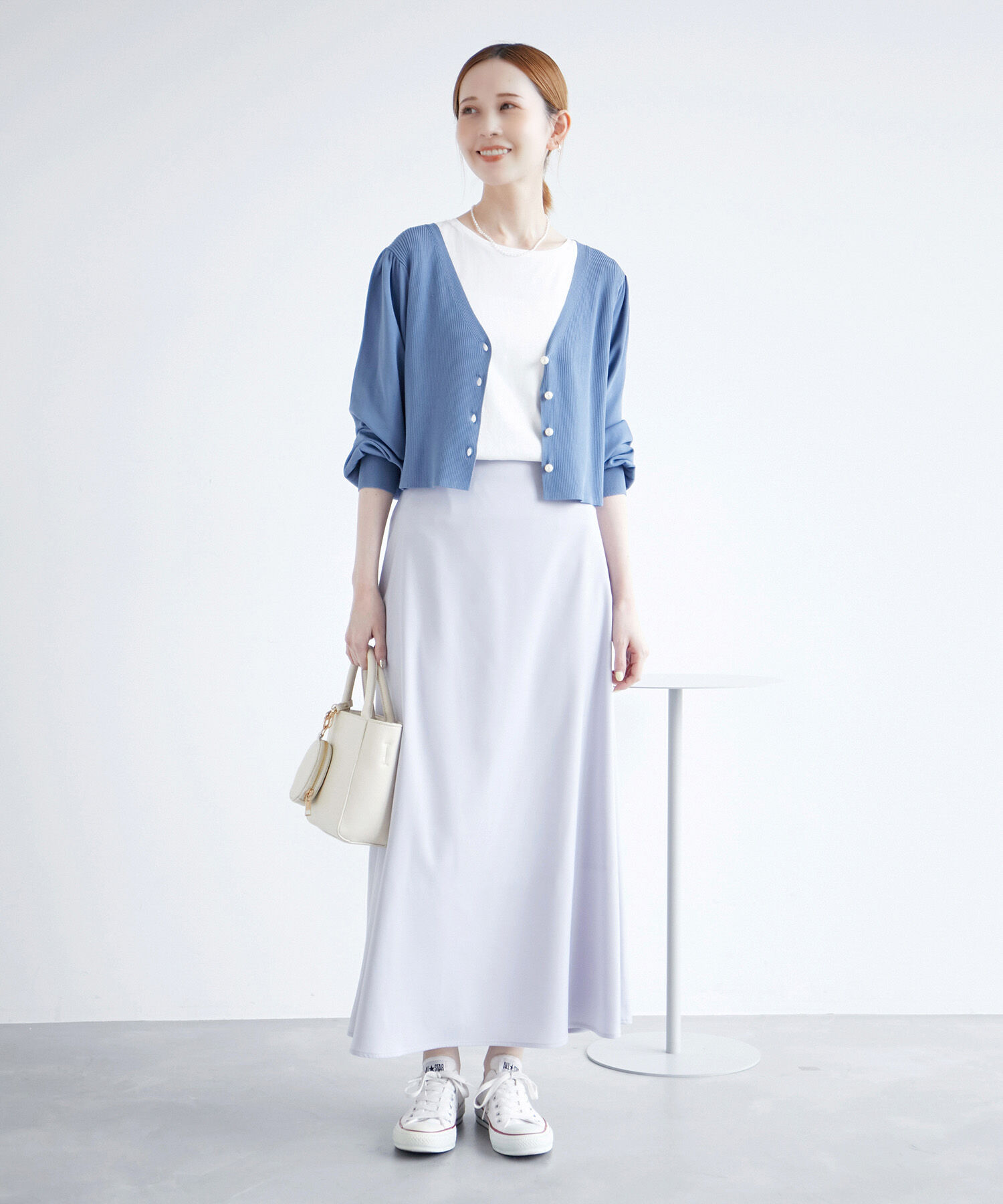 Rope&rsquo;Picnic「ショート丈袖ボリュームカーディガン/UVカット」|カーディガン|