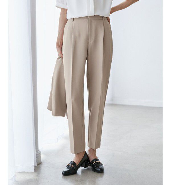 Rope&rsquo;Picnic「【WEB限定カラー】360&deg;ウルトラストレッチ テーパードパンツ/花粉ガード・セットアップ対応」|チノ|