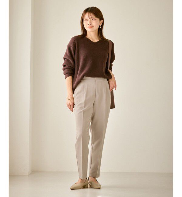 Rope&rsquo;Picnic「【WEB限定カラー】360&deg;ウルトラストレッチ テーパードパンツ/花粉ガード・セットアップ対応」|チノ|