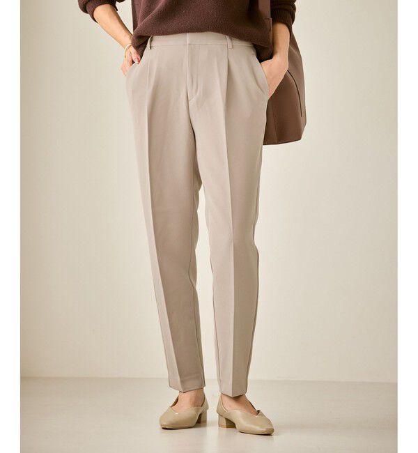 Rope&rsquo;Picnic「【WEB限定カラー】360&deg;ウルトラストレッチ テーパードパンツ/花粉ガード・セットアップ対応」|チノ|