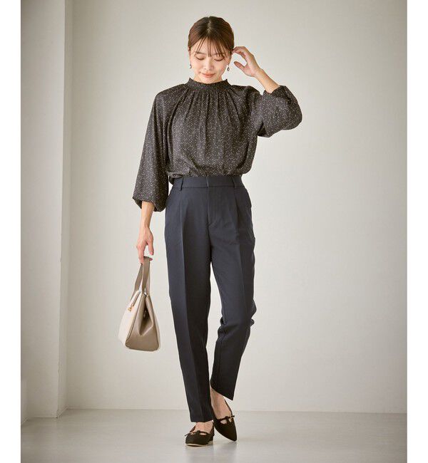 Rope&rsquo;Picnic「【WEB限定カラー】360&deg;ウルトラストレッチ テーパードパンツ/花粉ガード・セットアップ対応」|チノ|