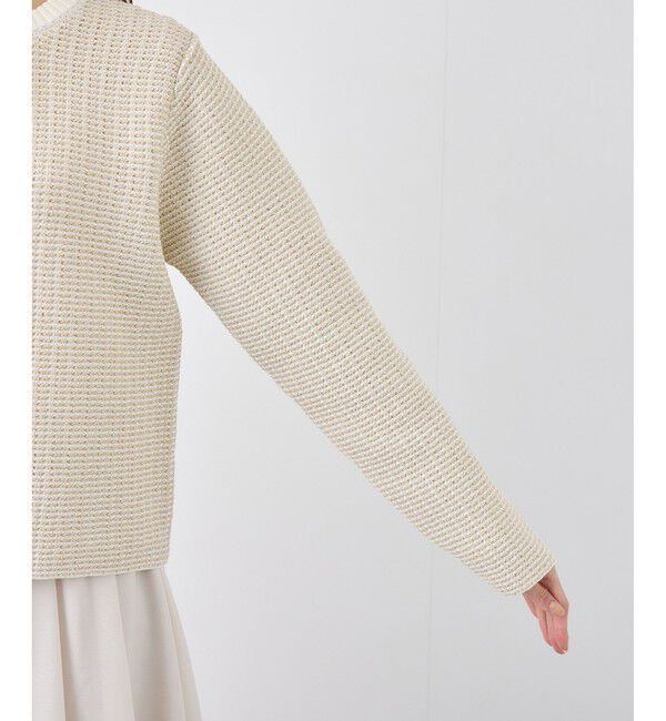 Rope&rsquo;Picnic「ゴールドボタンサマーツイードカーディジャケット」|カーディガン|