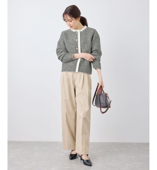 Rope&rsquo;Picnic「ゴールドボタンサマーツイードカーディジャケット」|カーディガン|