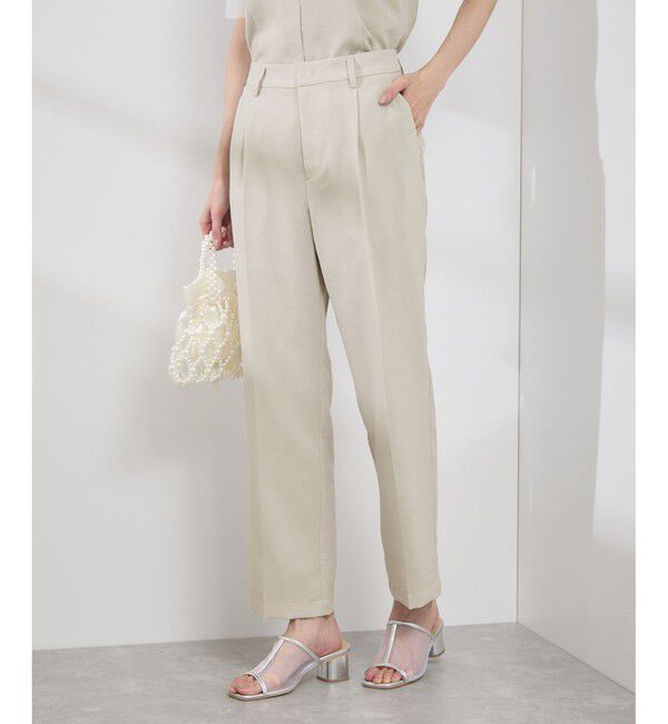 Rope&rsquo;Picnic「【吸水速乾・防シワ】エフォートレスリラックススティックパンツ/通勤・セットアップ対応」|チノ|