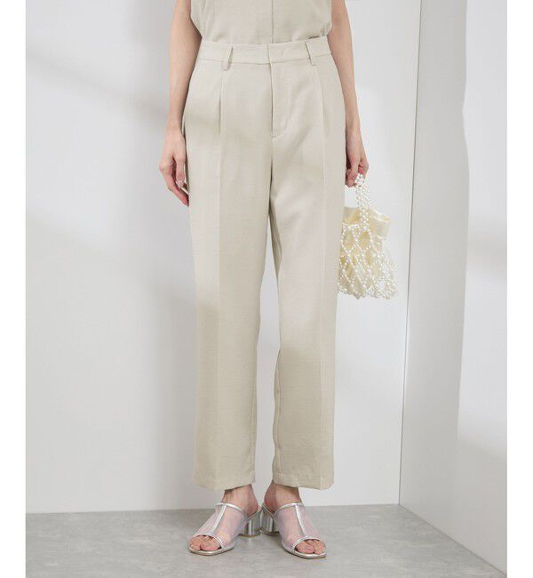 Rope&rsquo;Picnic「【吸水速乾・防シワ】エフォートレスリラックススティックパンツ/通勤・セットアップ対応」|チノ|