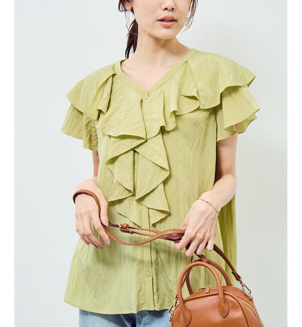 Rope&rsquo;Picnic「【emur/エミュール】ランダムラッフルブラウス」|シャツ・ブラウス|