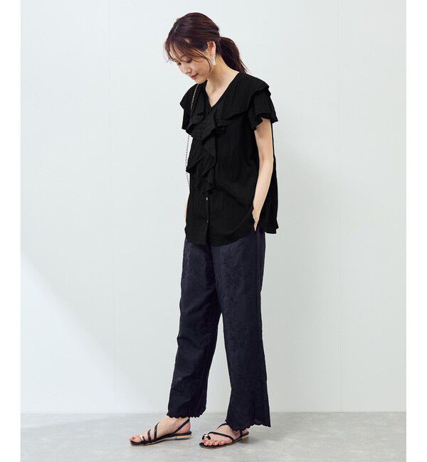 Rope&rsquo;Picnic「【emur/エミュール】ランダムラッフルブラウス」|シャツ・ブラウス|