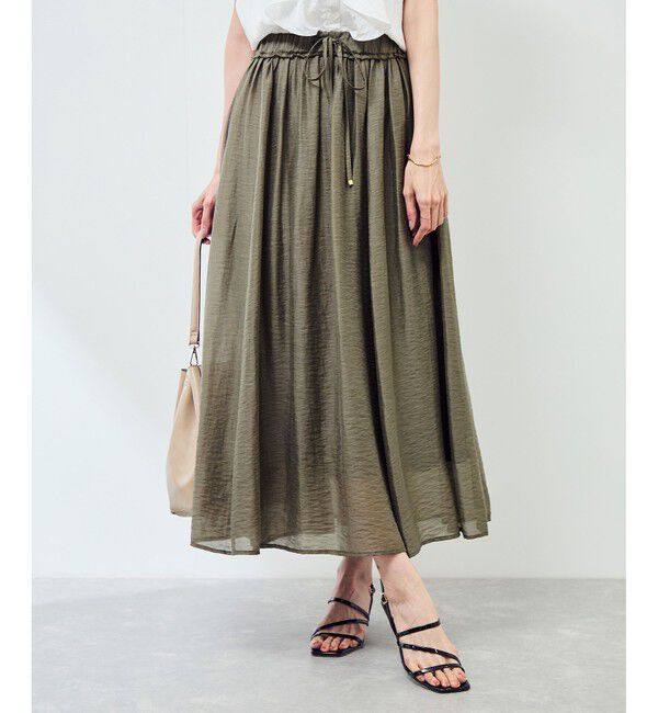 Rope&rsquo;Picnic「【emur/エミュール】シアーリネンタンブラーイージースカート」|スカート|