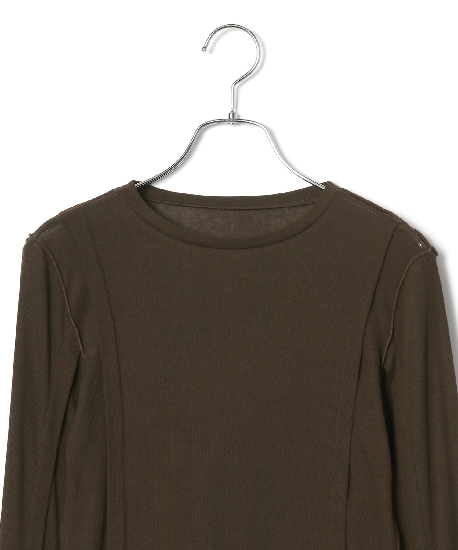 ADAM ET ROPE'「シアーテレコタックニュアンスロンT」|Tシャツ・カットソー|