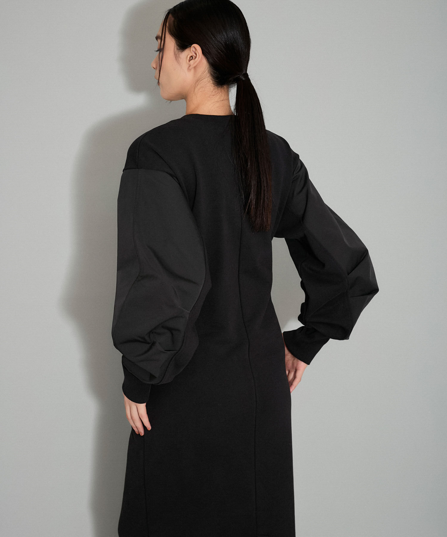 ADAM ET ROPE'「【WEB限定】スウェットコンビベルテッドワンピース」|ワンピース|