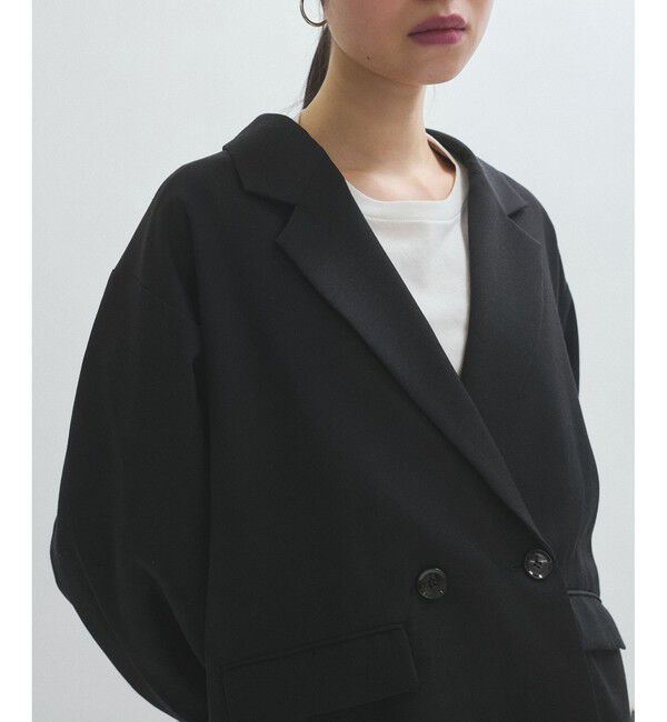 ADAM ET ROPE'「【サステナブル】ドロップショルダージャケット」|テーラードジャケット|