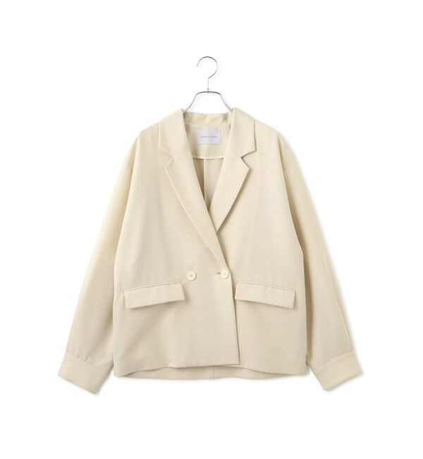 ADAM ET ROPE'「【サステナブル】ドロップショルダージャケット」|テーラードジャケット|