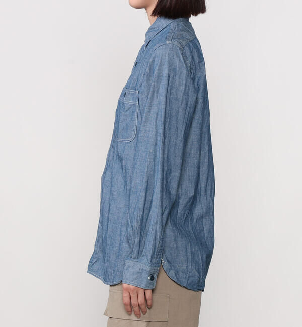  「orSlow | シャンブレー ワークシャツ WOMEN」|シャツ・ブラウス|