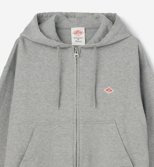 DANTON「DANTON | コットン ジップパーカー WOMEN」|パーカー|