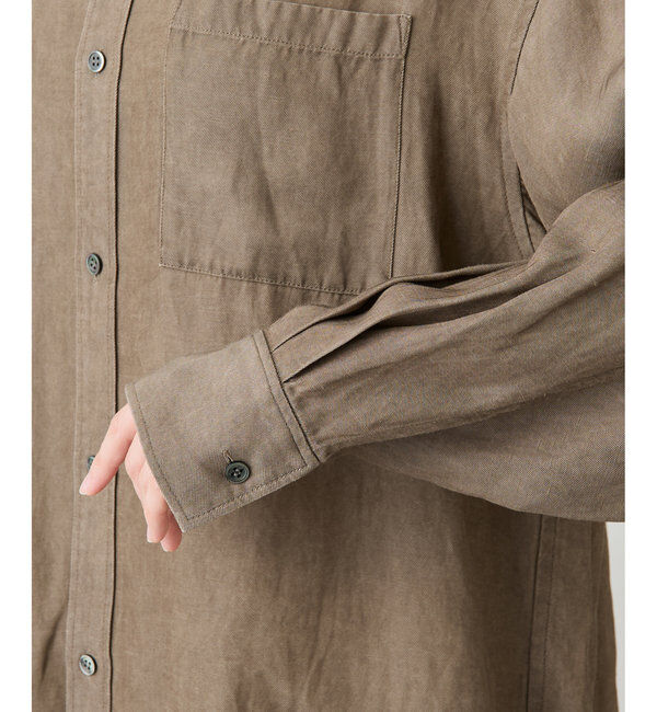  「ツイル顔料染めオーバーシャツ」|シャツ・ブラウス|