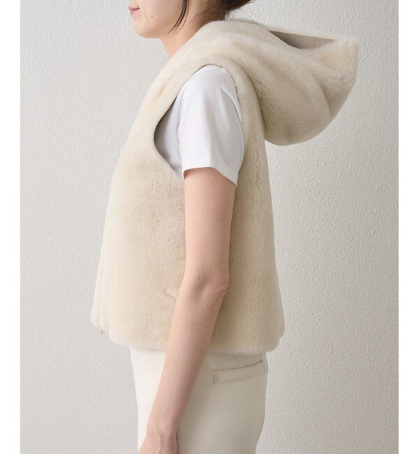  「ムートンフードジレ」|ベスト・ジレ|