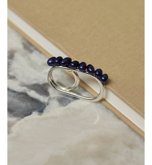 Hoaw.「【Hoaw.】Pearl double ring」|リング|