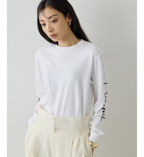  「スリーブロゴロングTシャツ」|Tシャツ・カットソー|