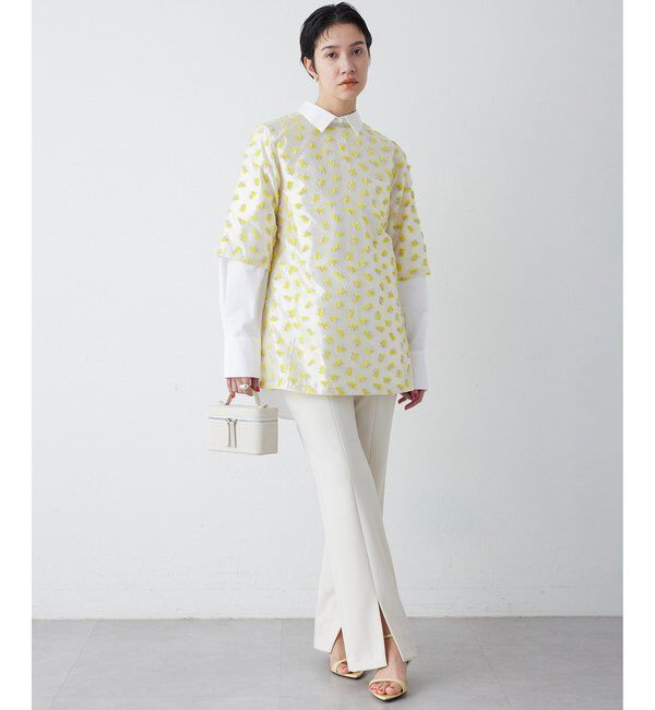 THE PAUSE「【THE PAUSE】フラワージャガードブラウス」|シャツ・ブラウス|