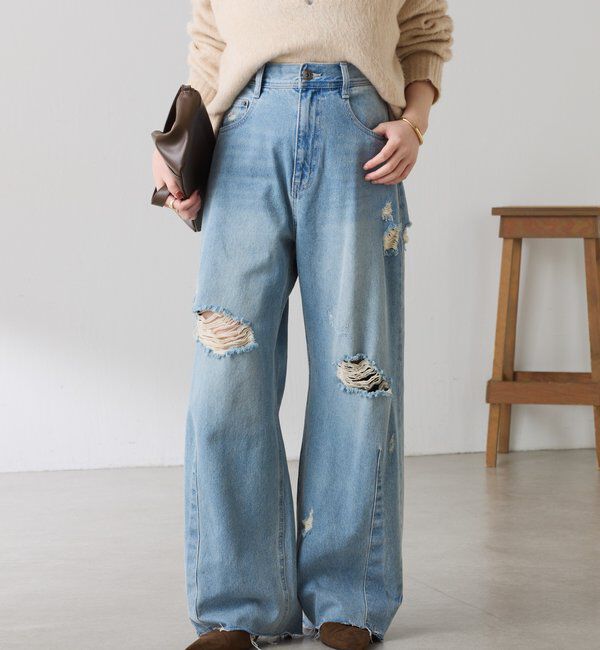  「【累計販売2.４万本】ブルージュデニム」|デニム|