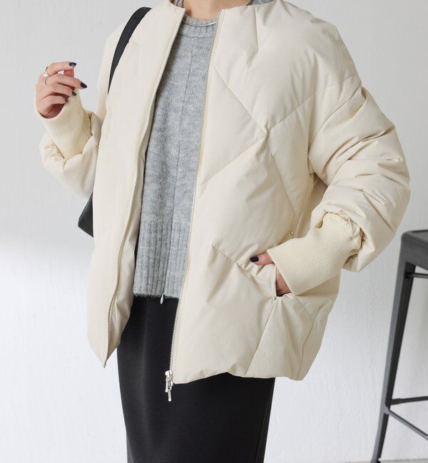  「ノーカラーダウンコート」|その他|