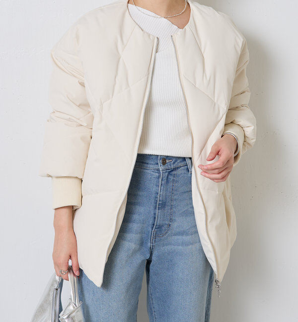  「ノーカラーダウンコート」|その他|