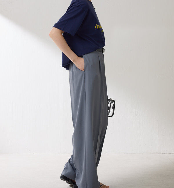  「ジャージワイドパンツ」|チノ|