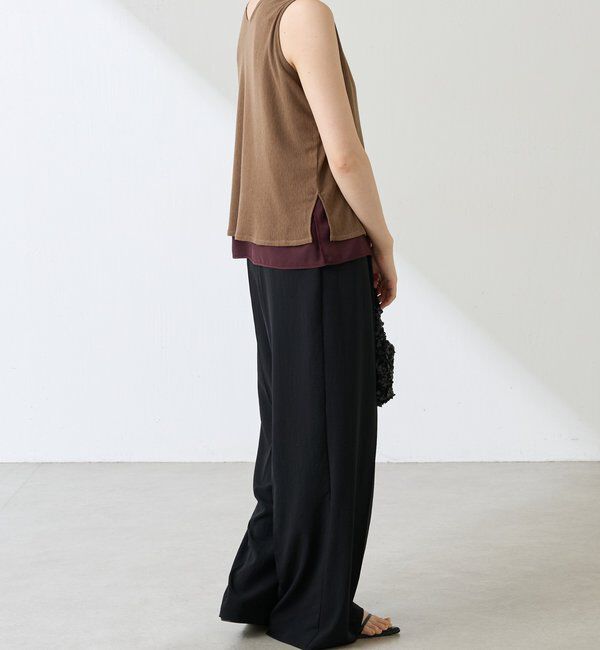  「ジャージワイドパンツ」|チノ|