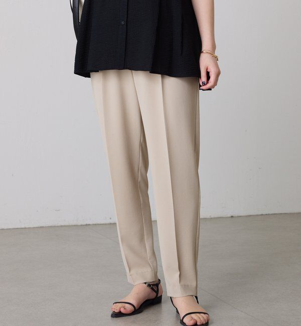  「ジャージスリムテーパードパンツ」|チノ|