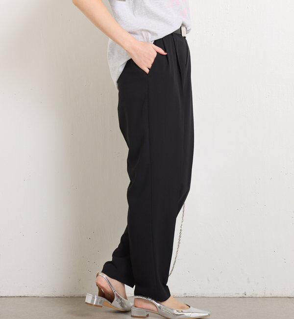  「ジャージスリムテーパードパンツ」|チノ|