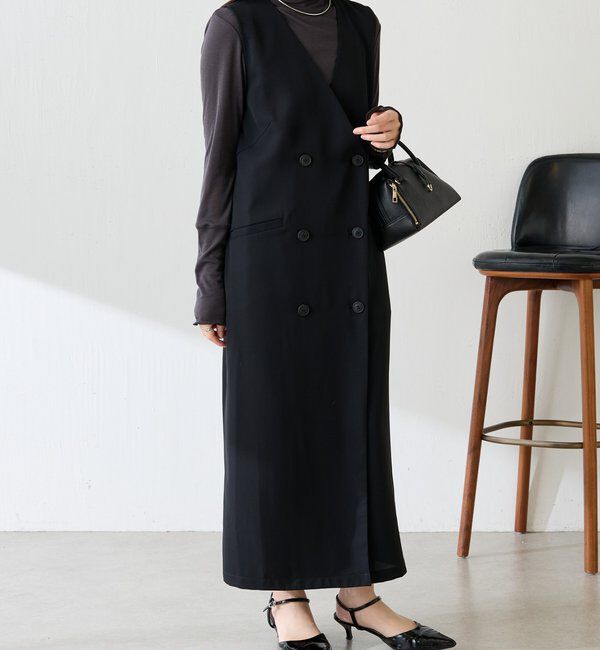  「フロントボタンジャンパースカート」|ワンピース|