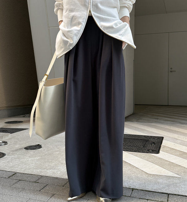  「【累計販売数3万枚突破/22色４サイズ展開！】タックワイドパンツ」|チノ|