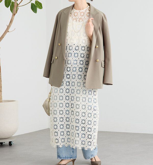  「予約【着映え】レイヤードレースワンピース」|ワンピース|