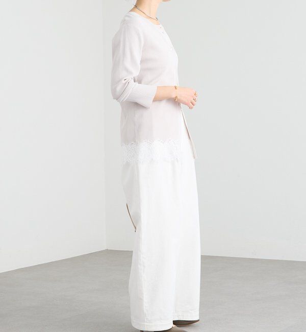  「予約【鮮度抜群】レーストリムカーディガン」|カーディガン|