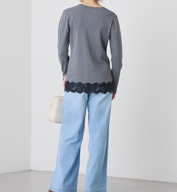  「予約【鮮度抜群】レーストリムカーディガン」|カーディガン|