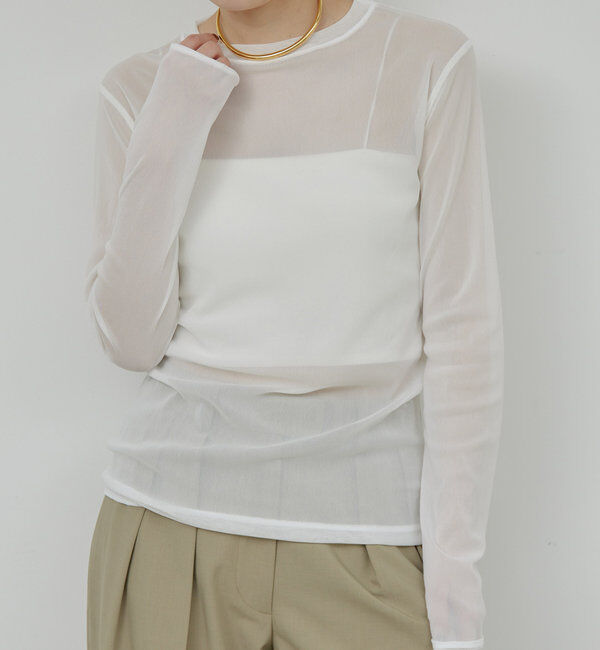  「【La nature linge】シアーチュールトップス」|Tシャツ・カットソー|