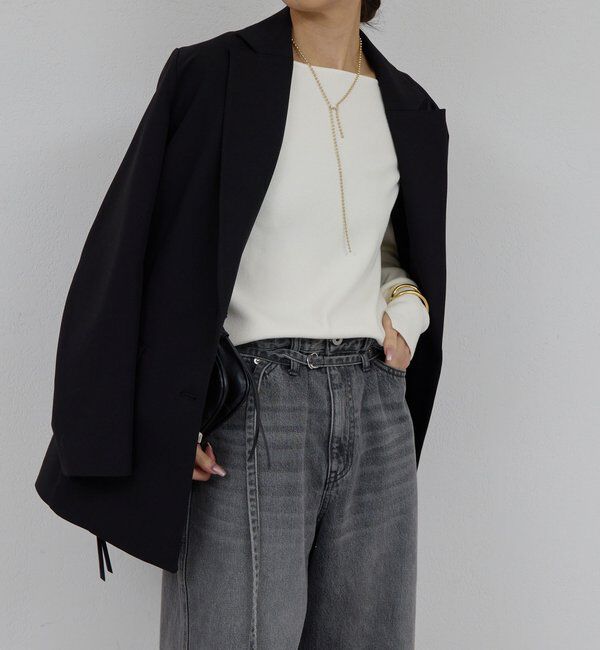  「【手洗い可】スリットスリーブジャケット」|テーラードジャケット|