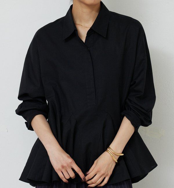  「フレアブラウス」|シャツ・ブラウス|ブラック