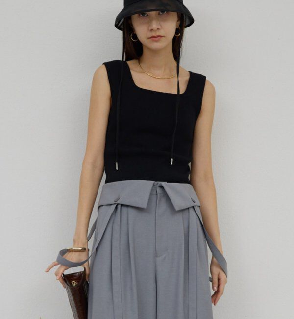  「スクエアネックタンク」|ニット・セーター|