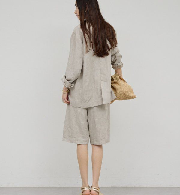 「【セットアップ対応】リネンジャケット」|その他|